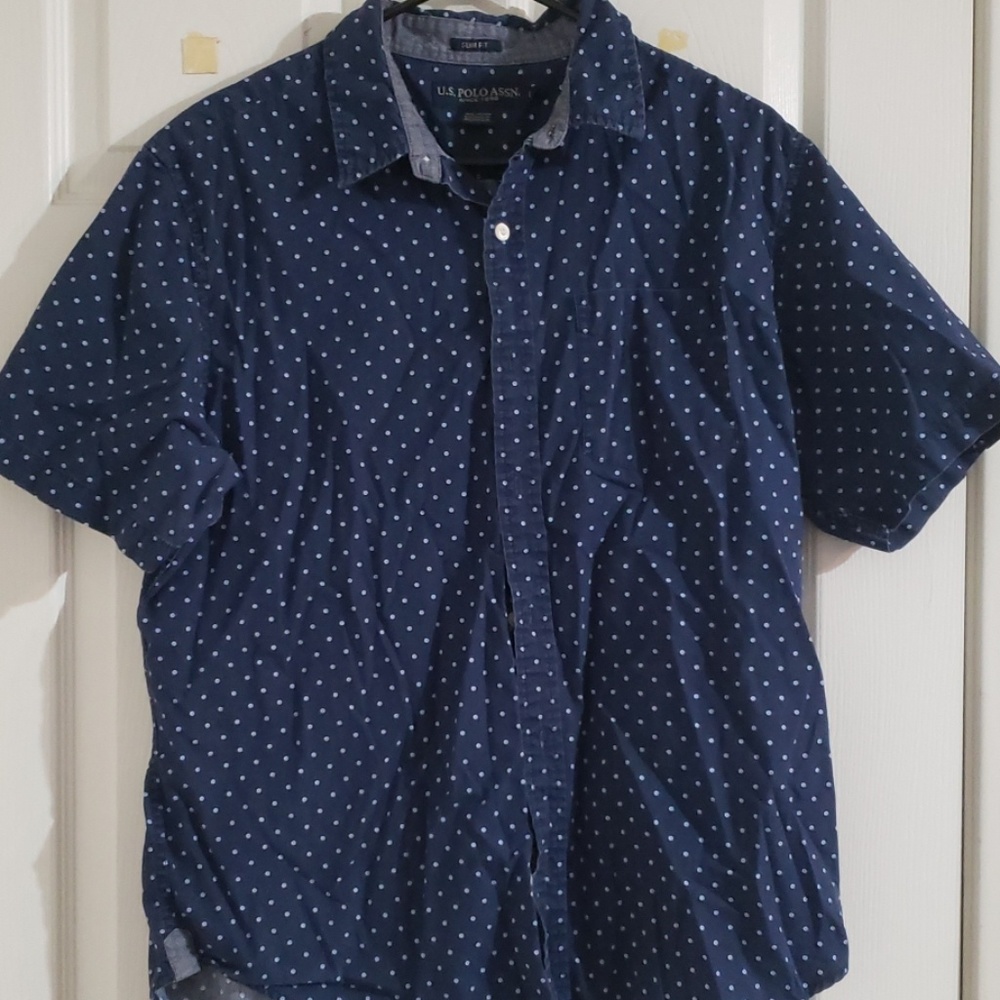 US POLO button up size L slim fit